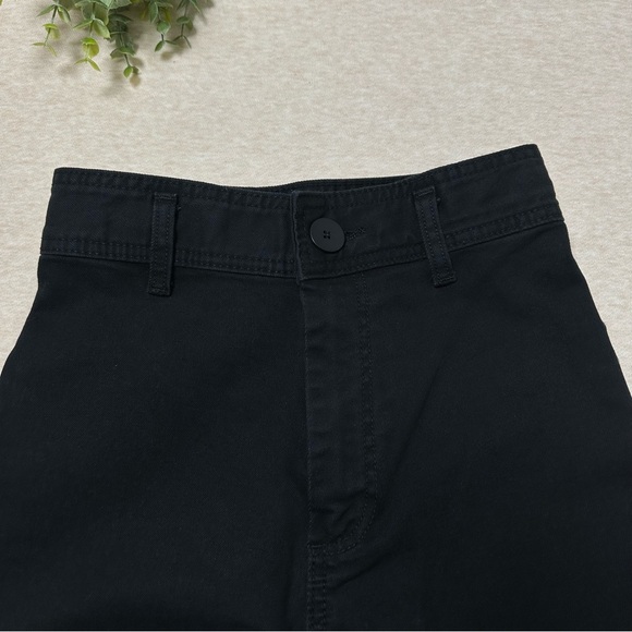 Zara Women’s Black Cotton The Marine Straight High Rise Wide-Leg Jeans Size 2 - Picture 3 of 9